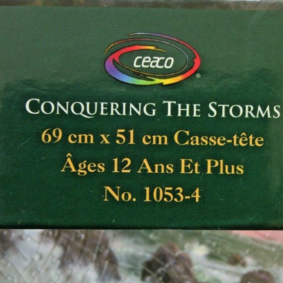 Puzzle Sea Storms 500 Pieces Jigsaw Curly Lighthouse Rocks Thomas Kinkade Box pc - Picture 7 of 16